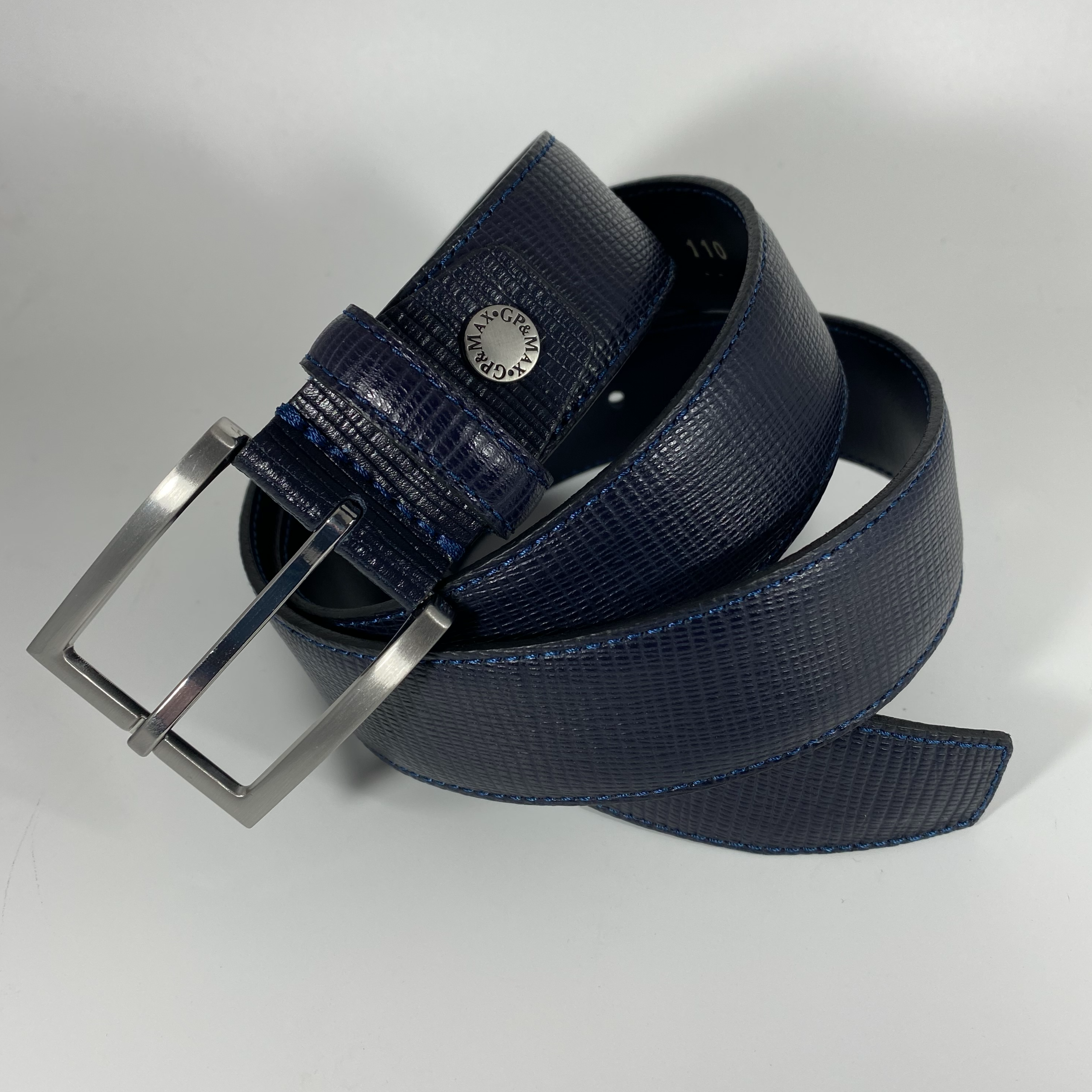 Completo Cintura e Portafoglio 100% Pelle Made In Italy Tascone Verticale