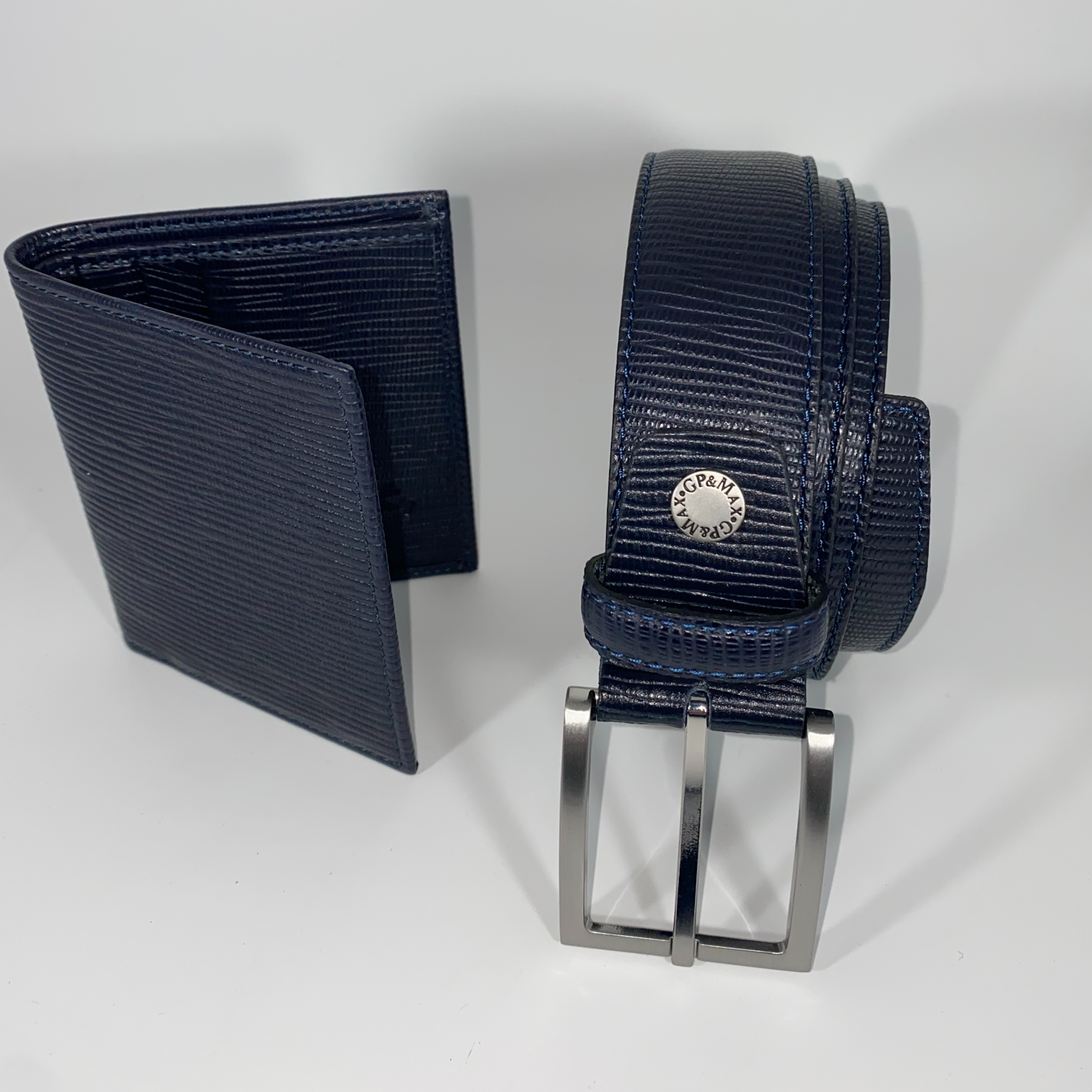 Completo Cintura e Portafoglio 100% Pelle Made In Italy Tascone Orizzontale
